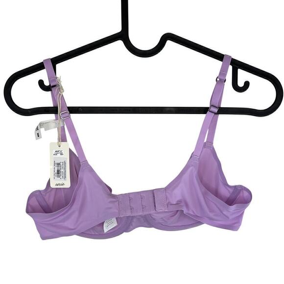 NWT Aerie Smoothez Full Coverage Mesh Unlined Bra Soft Violet Purple Size 36B - Picture 3 of 8